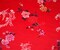 Red-Black-Multi Polyester Floral Dragon Chinese Brocade Woven Fabric By the Yard